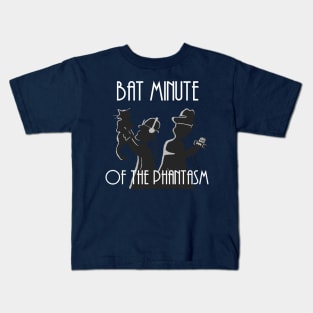 Bat Minute of The Phantasm (White Text) Kids T-Shirt